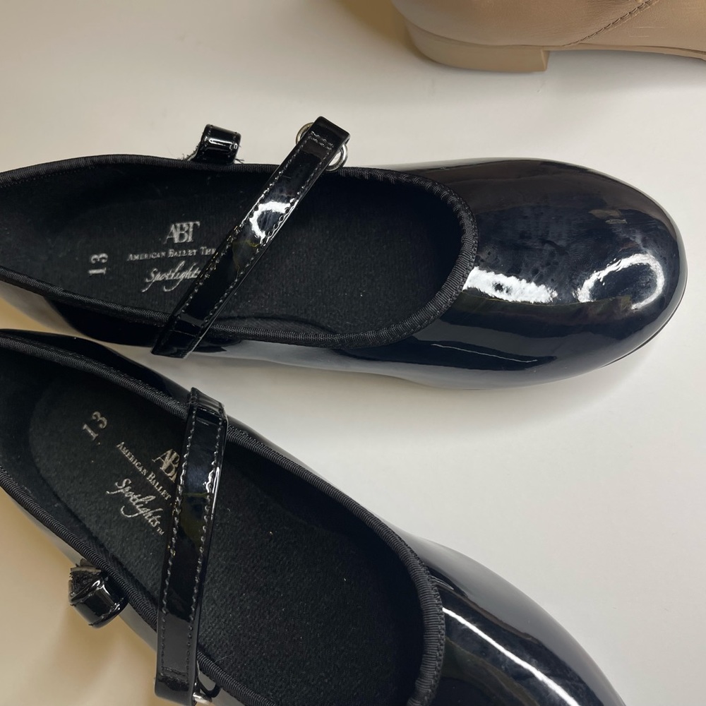 BLACK  Girls Sz 13 BTA Tap Shoes